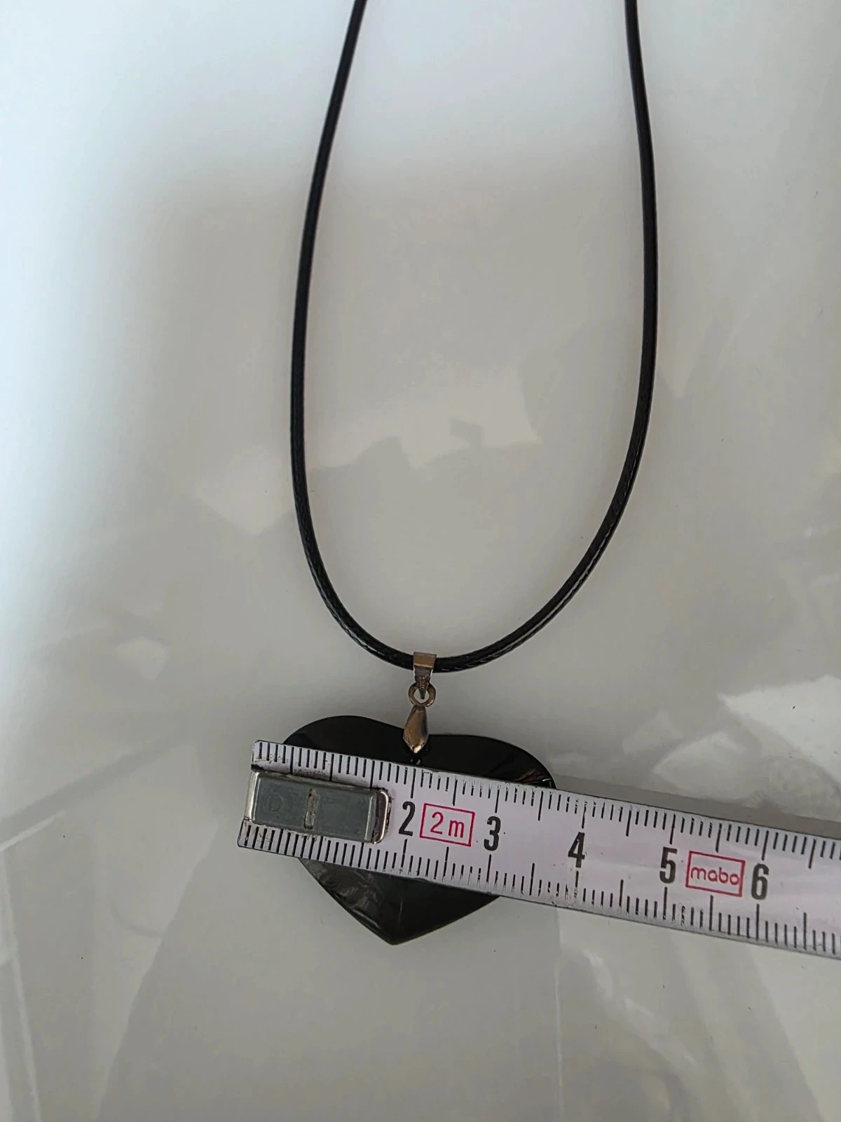 Obsidian Heart Pendant Celestial – photo 5